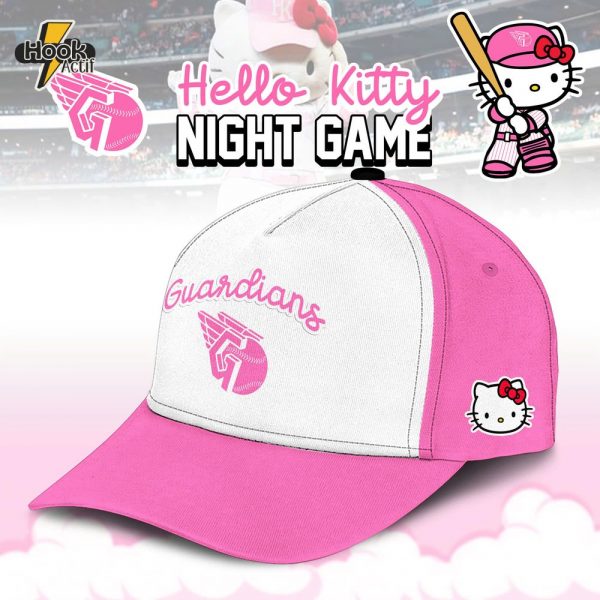 Cleveland Guardians MLB x Hello Kitty Night Game Limited Edition Cap 2025