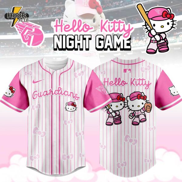 Cleveland Guardians MLB x Hello Kitty Night Game Limited Edition Jersey 2025