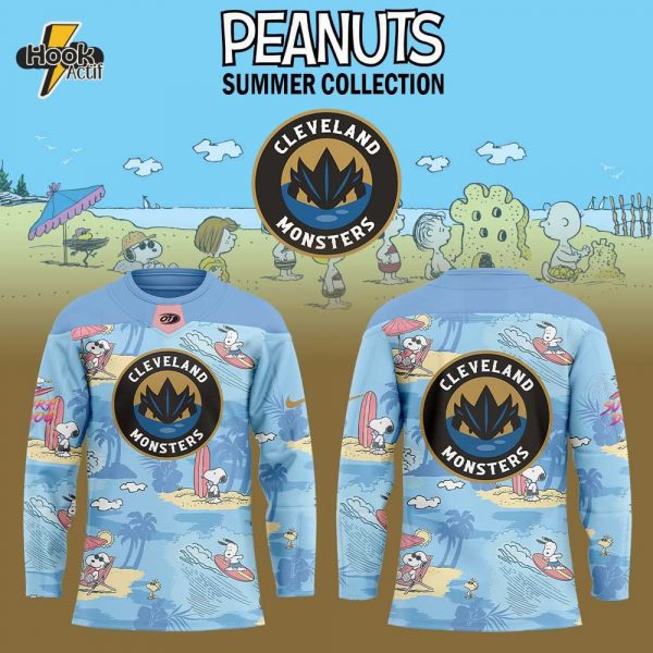 Cleveland Monsters Peanuts Summer Collection NHL Jersey