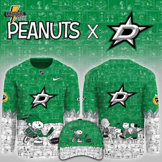 Dallas Stars x Peanuts 75 Years Anniversary Limited Hockey Jersey