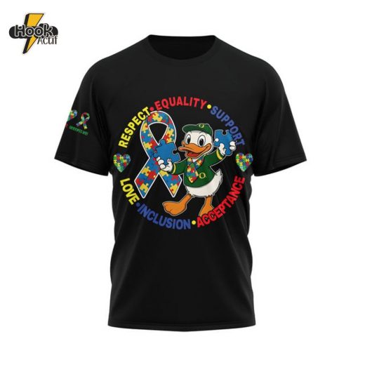 Donald Duck Autism Awareness T-Shirt – Oregon Ducks Fan Edition