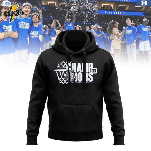 Duke Blue Devils 2025 ACC Champions Locker Room Hoodie – Black Edition