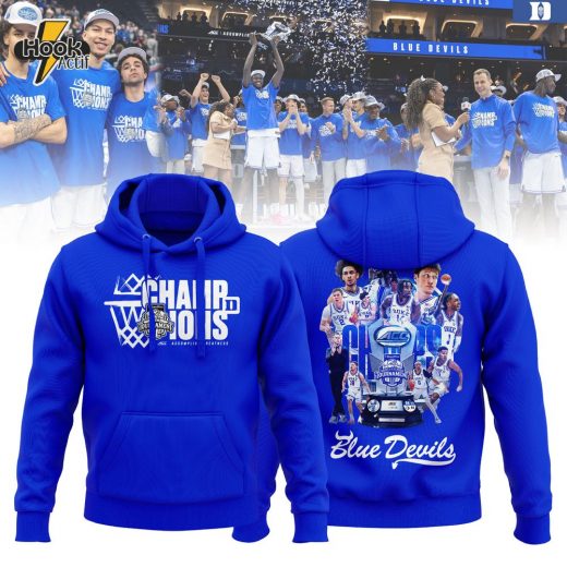 Duke Blue Devils 2025 ACC Champions Locker Room Hoodie – Blue Edition