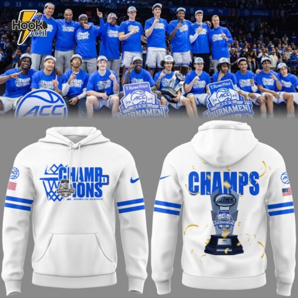 Duke Blue Devils Men's Basketball 2025 Limited ACC Tournament Champions 2025 Hoodie V2