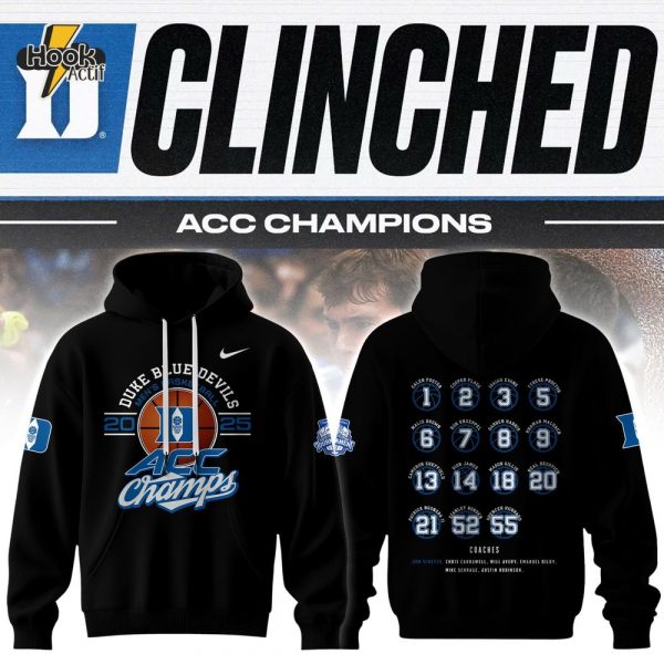 Duke Men's Basketball ACC Champions 2025 Nike Hoodie – Official Merchandise