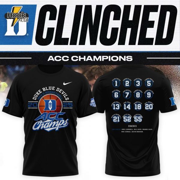 Duke Men's Basketball ACC Champions 2025 Nike T-Shirt – Limited Edition