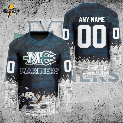 ECHL Toledo Walleye Personalized Mix Design Lace-Up Hockey Jersey
