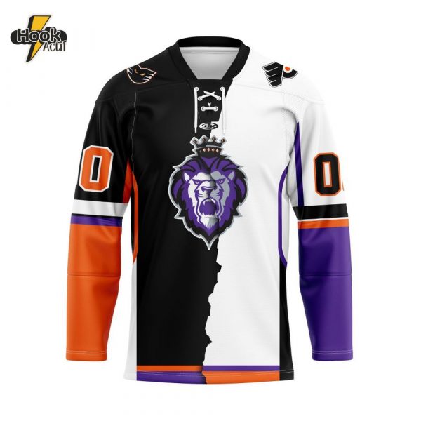ECHL Reading Royals Personalized Mix Design Lace-Up Hockey Jersey