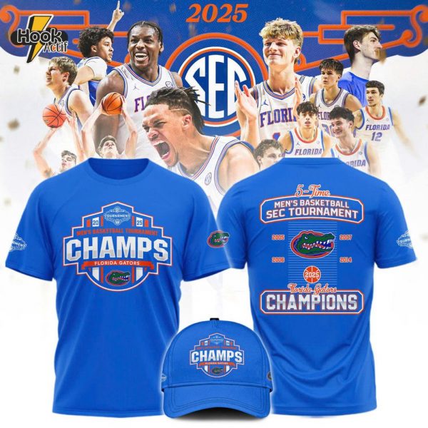 Florida Gators 2025 SEC Men's Basketball Conference Tournament Champions Locker Room Limited Edition