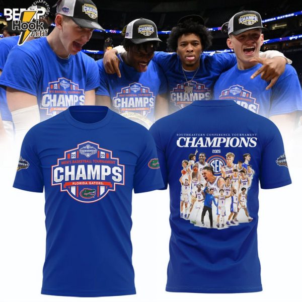 Florida Gators 2025 SEC Men's Basketball Conference Tournament Champions Shirt