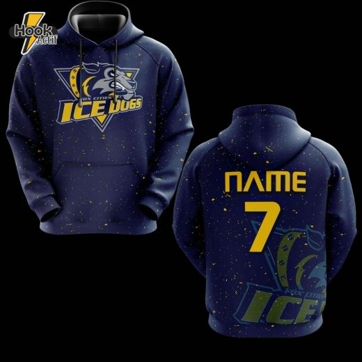 Fox Cities Ice Dogs Custom Hockey Hoodie