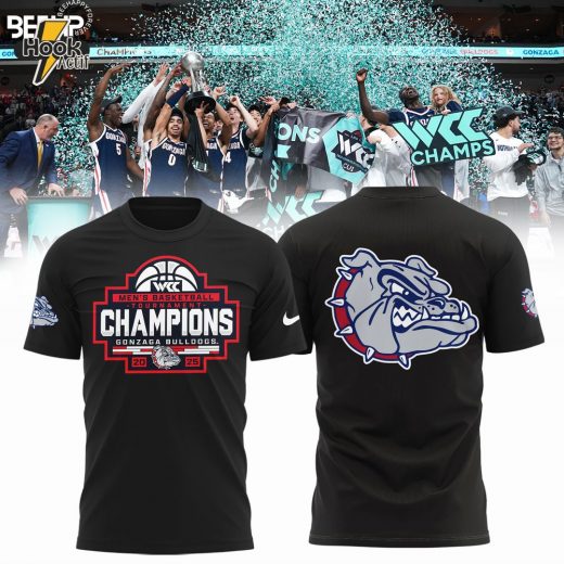 Gonzaga Bulldogs 2025 WCC Champions T-Shirt – Basketball Tournament Edition