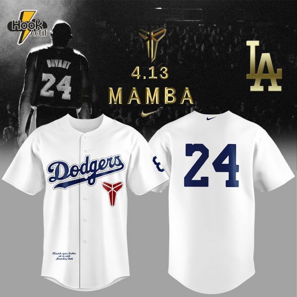 A Kobe Bryant × Nike Mamba x Dodgers Baseball Jersey