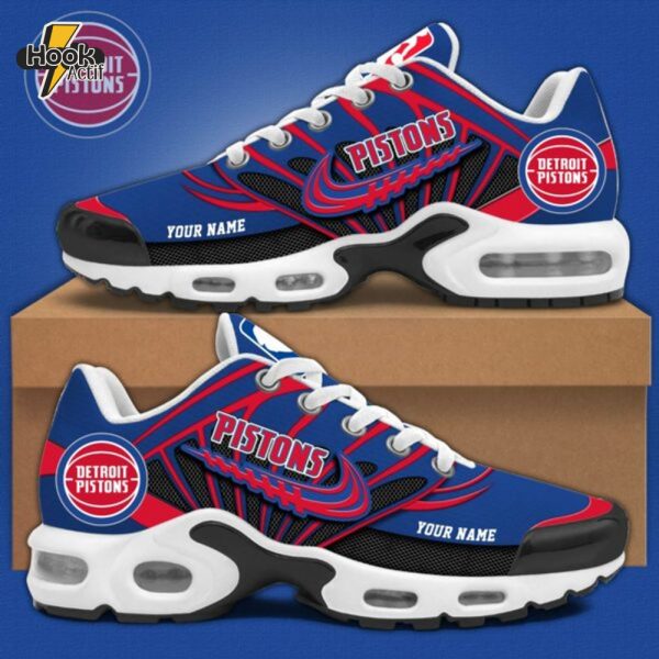 Detroit Pistons Personalized Air Max Plus Sneakers