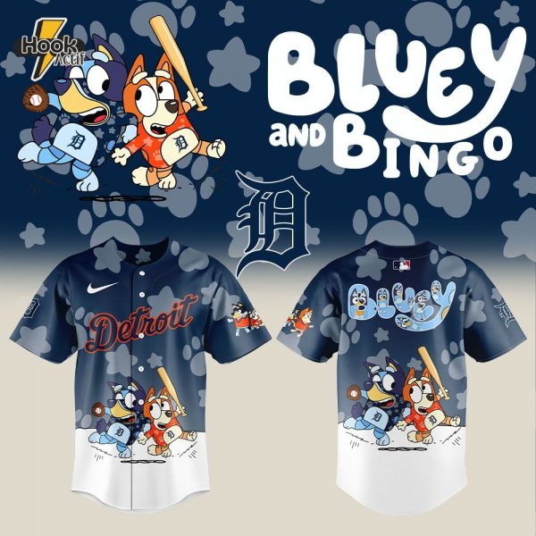 Detroit Tigers x Bluey and Bingo Baseball Jersey