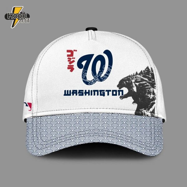 Godzilla x Washington Nationals 2025 Japan Edition Cap Jersey