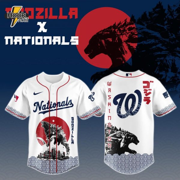 Godzilla x Washington Nationals 2025 Japan Edition Jersey