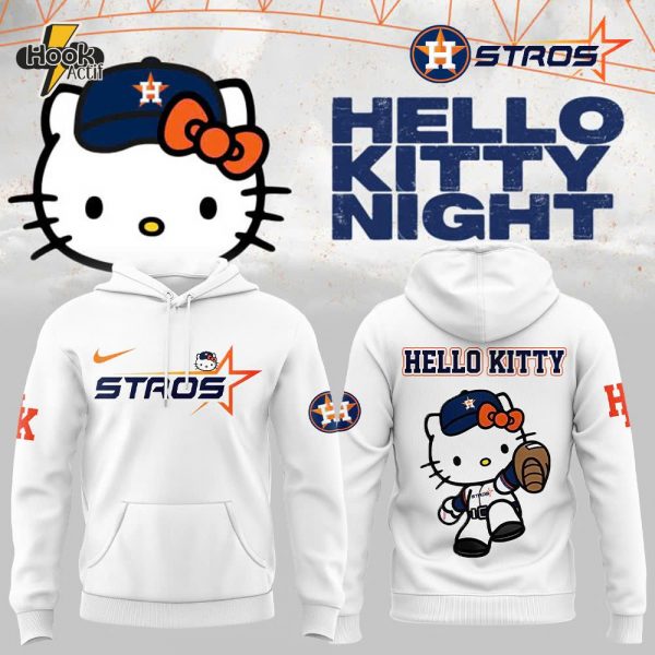 Limited Edition Houston Astros The Next Frontier x Hello Kitty Hoodie 2025