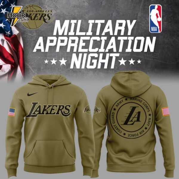 Limited Edition Lakers x Military Appreciation Night 2025 Hoodie