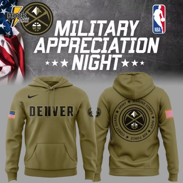 Limited Edition Nuggets x Military Appreciation Night 2025 Hoodie