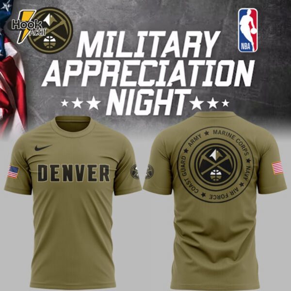Limited Edition Nuggets x Military Appreciation Night 2025 Tshirt