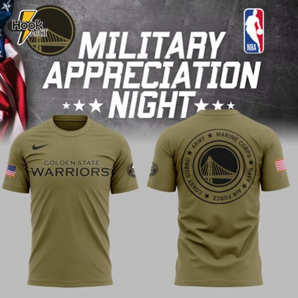 Limited Edition Warriors x Military Appreciation Night 2025 Tshirt