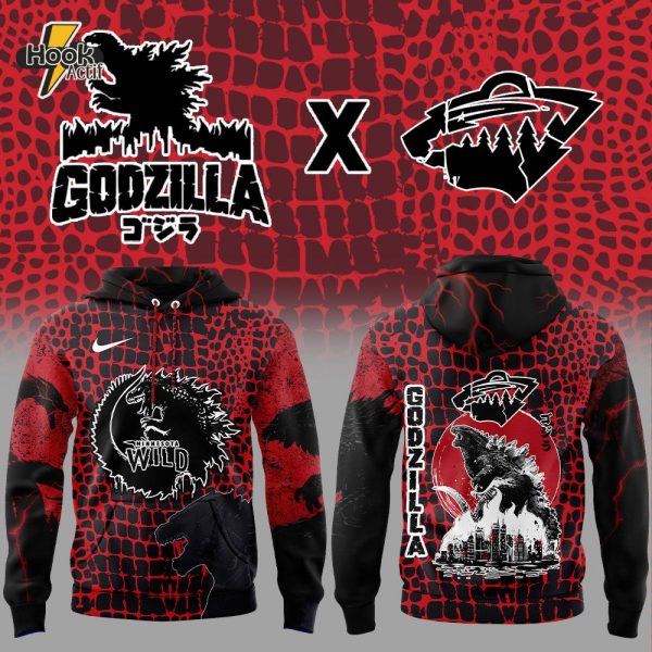 Minnesota Wild x Godzilla Hoodie