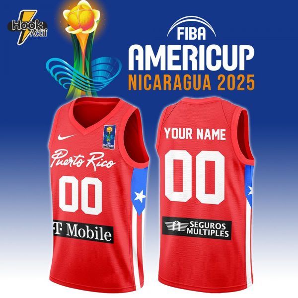 Puerto Rico Men’s National Basketball Team – 2025 FIBA V.Basketball Jersey Custom