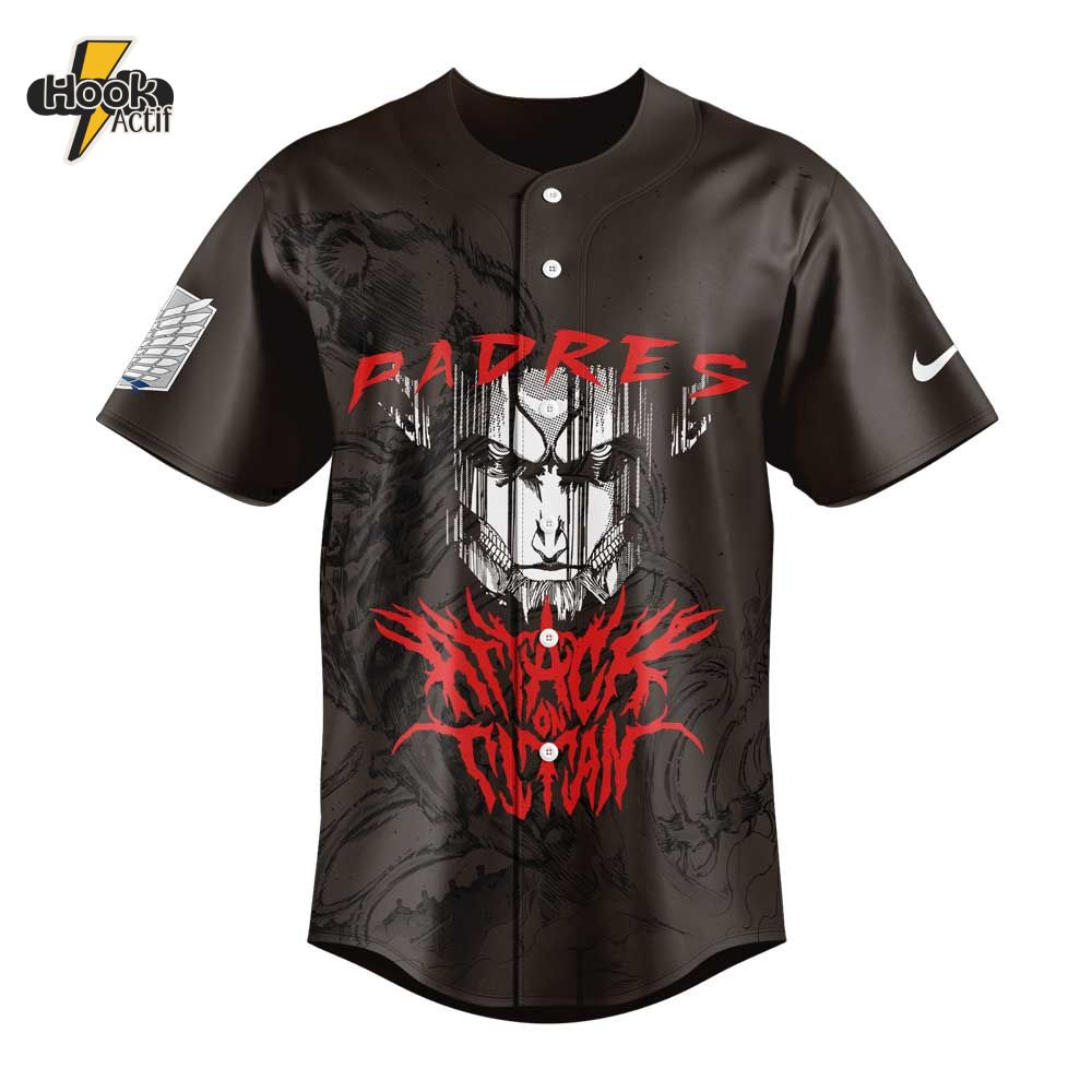 San Diego Padres x Attack on Titan Jersey San Diego Padres x Attack on Titan Jersey