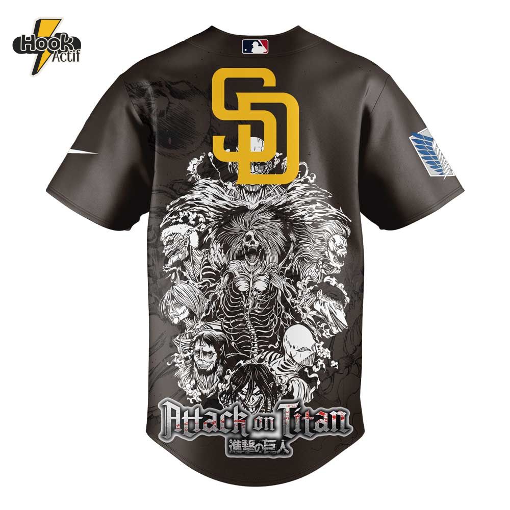 San Diego Padres x Attack on Titan Jersey San Diego Padres x Attack on Titan Jersey