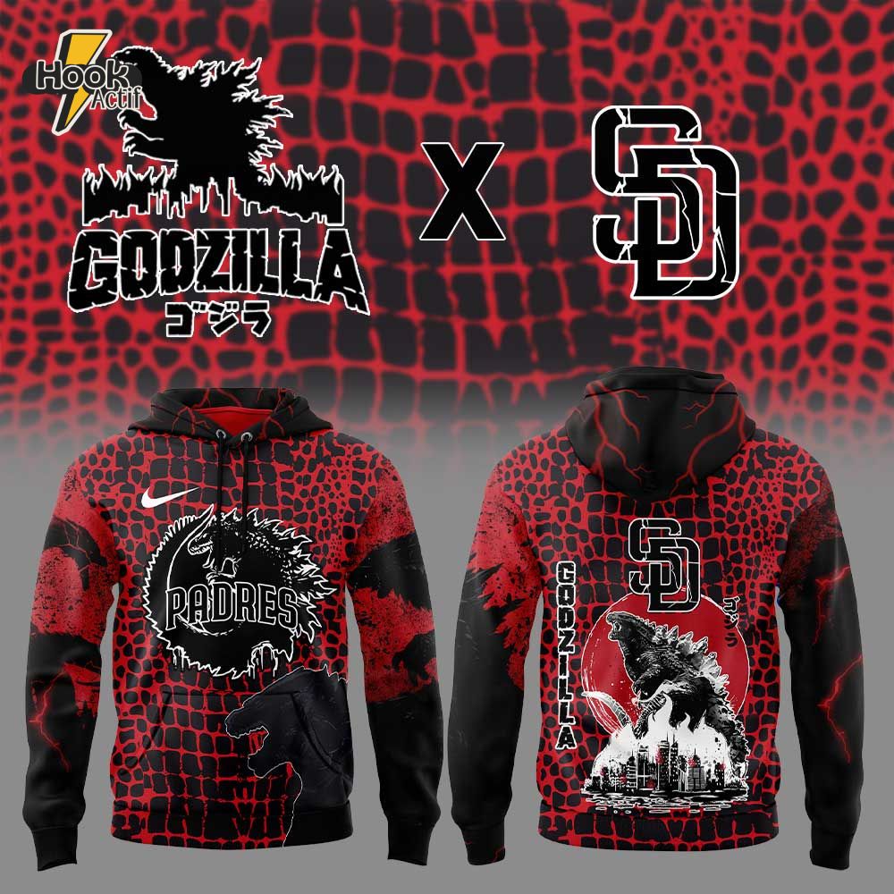 San Diego Padres x Godzilla Hoodie San Diego Padres x Godzilla Hoodie