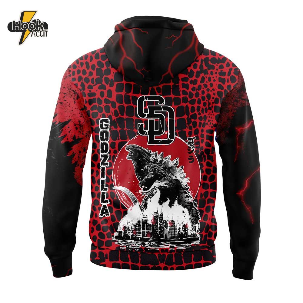 San Diego Padres x Godzilla Hoodie San Diego Padres x Godzilla Hoodie
