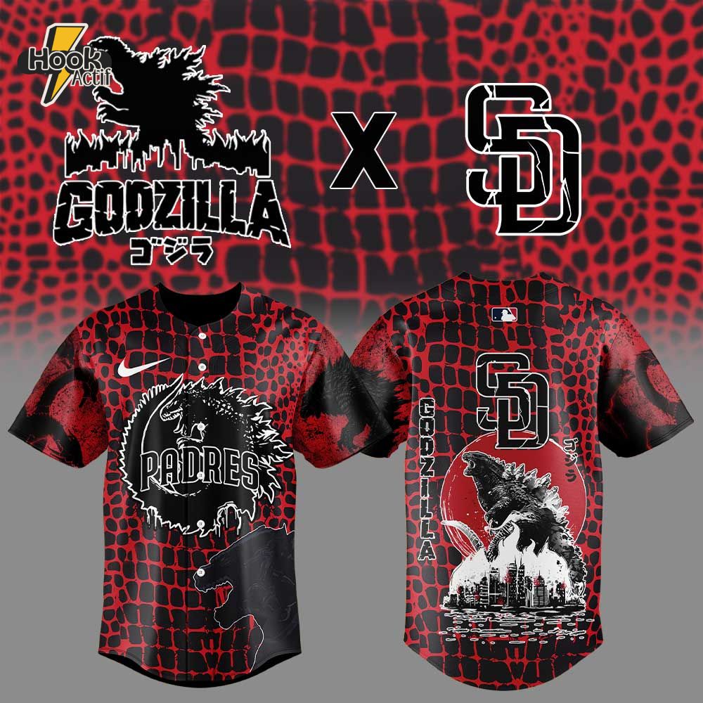 San Diego Padres x Godzilla Jersey San Diego Padres x Godzilla Jersey