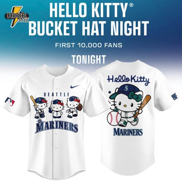 Seattle Mariners x Hello Kitty 2025 New Season Baseball Jersey V2