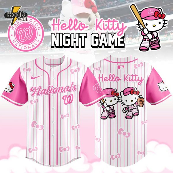 Washington Nationals MLB x Hello Kitty Night Game Limited Edition Jersey 2025