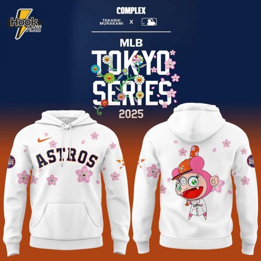 Houston Astros Takashi Murakami x MLB World Tour Tokyo Series White Hoodie