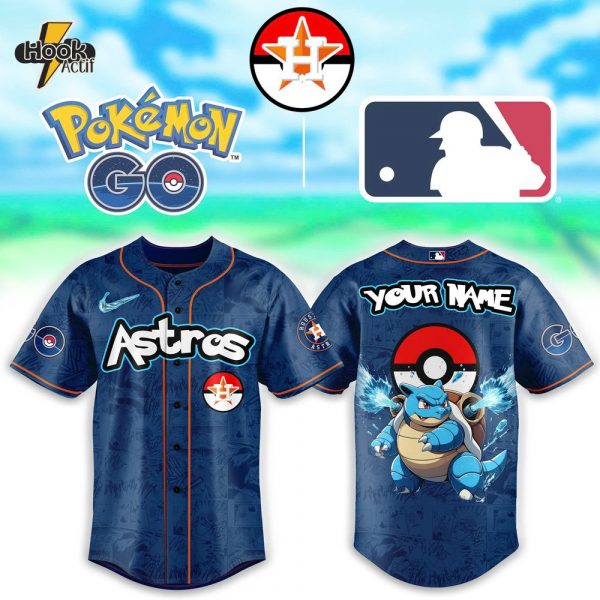 Houston Astros x Pokemon Go Blastoise Baseball Jersey
