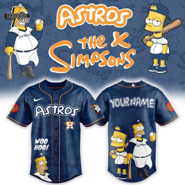 Houston Astros x The Simpsons Heritage Baseball Jersey