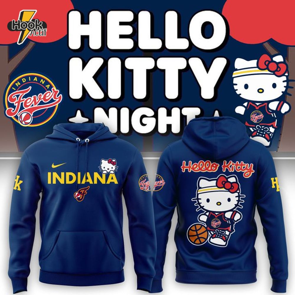 Indiana Fever x Hello Kitty Hoodie – Special Edition 2025 Indiana Fever x Hello Kitty Hoodie – Special Edition 2025