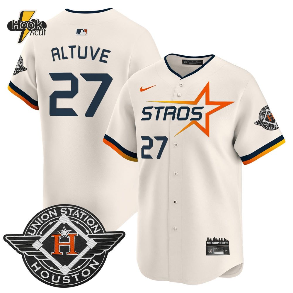 José Altuve #27 Houston Astros Baseball Jersey – Cream Special Edition José Altuve #27 Houston Astros Baseball Jersey – Cream Special Edition