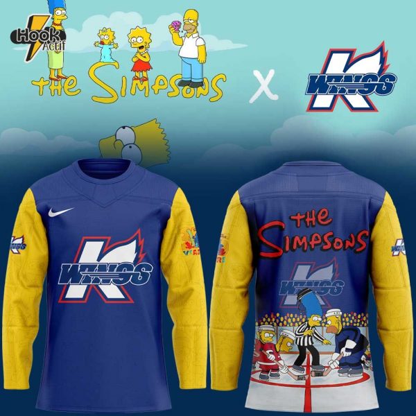 Kalamazoo Wings x 35th The Simpsons NHL Jersey