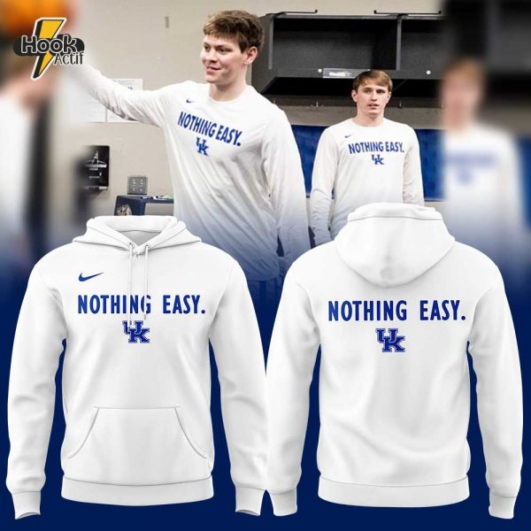 Kentucky Men's Basketball Nothing Easy Uniform V2 Hoodie