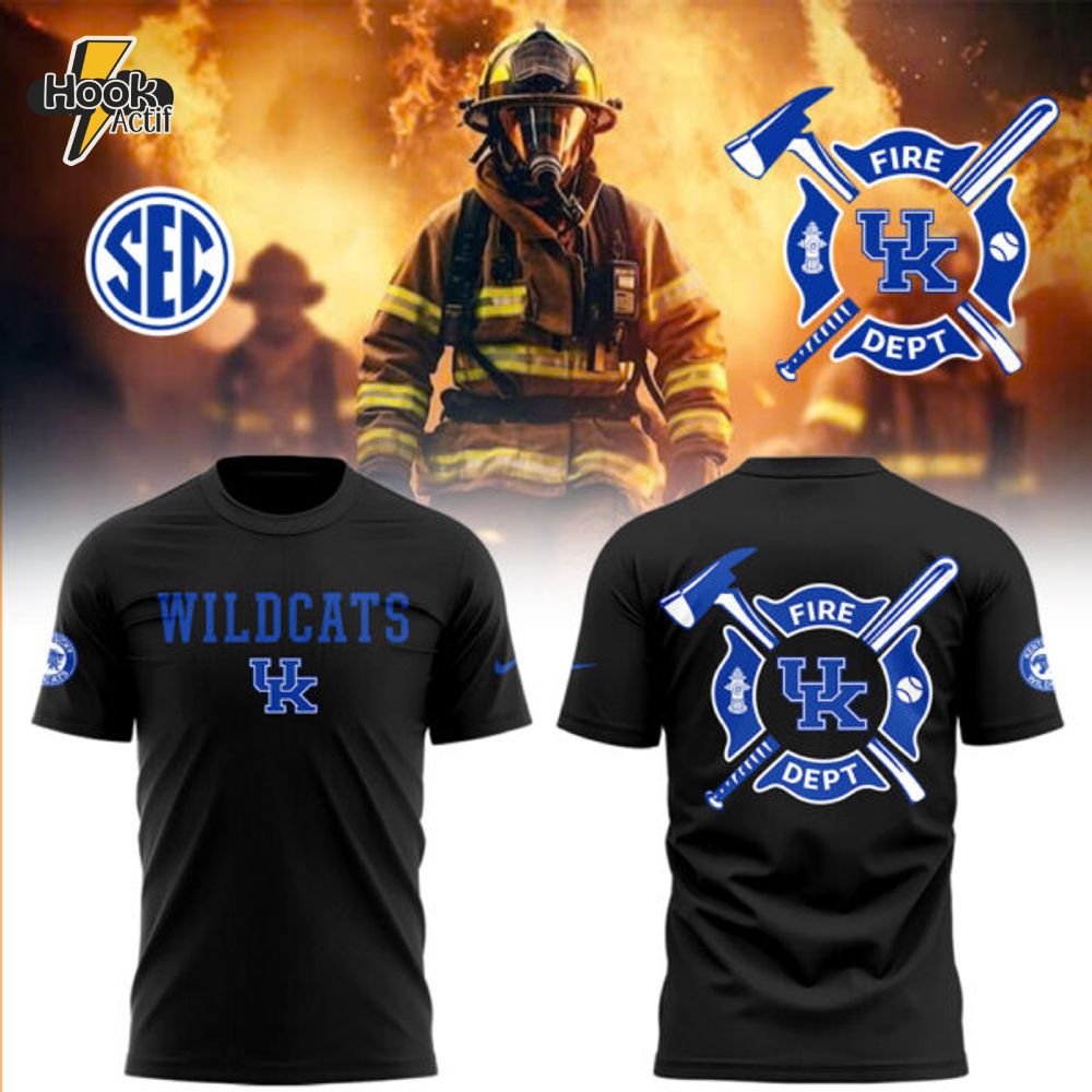 Kentucky Wildcats x Firefighter Appreciation Night T-Shirt Kentucky Wildcats x Firefighter Appreciation Night T-Shirt