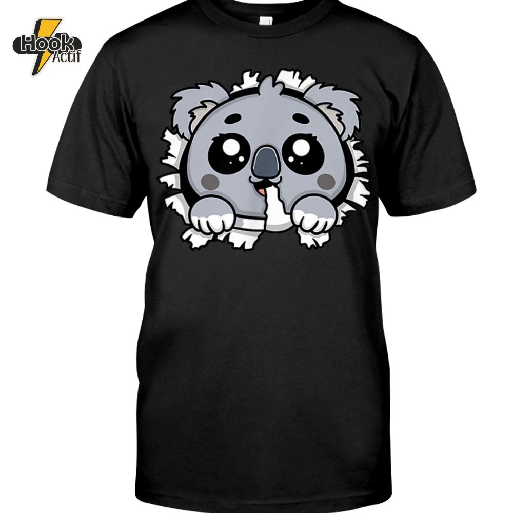 Koala Kawaii Chewing Bamboo Premium Fit Men's T-Shirt Koala Kawaii Chewing Bamboo Premium Fit Men's T-Shirt