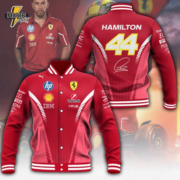 Lewis Hamilton x Scuderia Ferrari Varsity Jacket