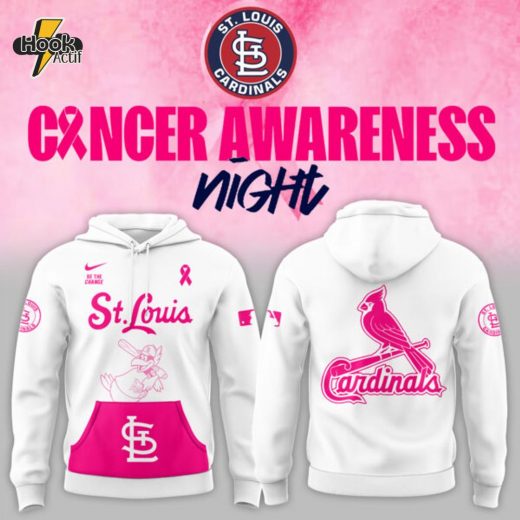 Limited Edition Cardinals x Cancer Awareness Night 2025 Hoodie