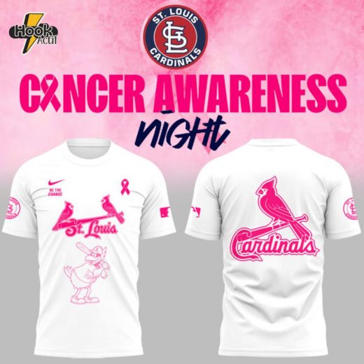 Limited Edition Cardinals x Cancer Awareness Night 2025 Tshirt