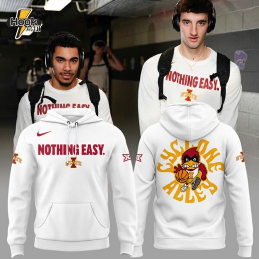 Limited Edition Cyclones Basketball “Nothing Easy” 2025 Hoodie