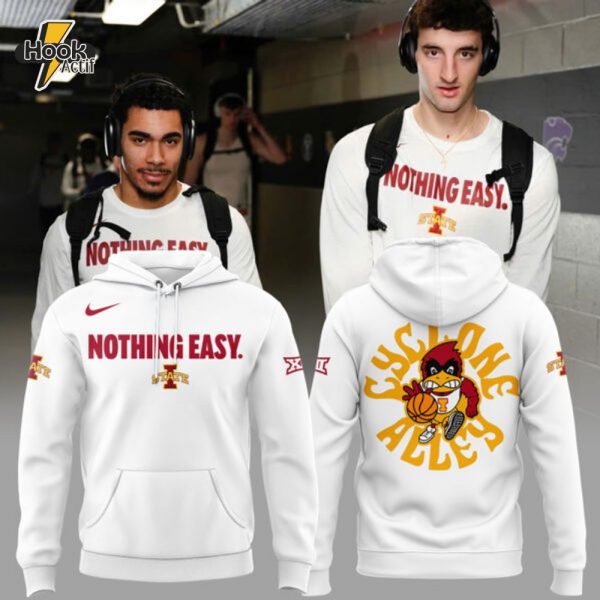 Limited Edition Cyclones Basketball "Nothing Easy" 2025 Hoodie