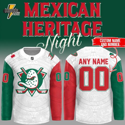 Limited Edition Ducks x Mexican Heritage Night 2025 Custom Jersey